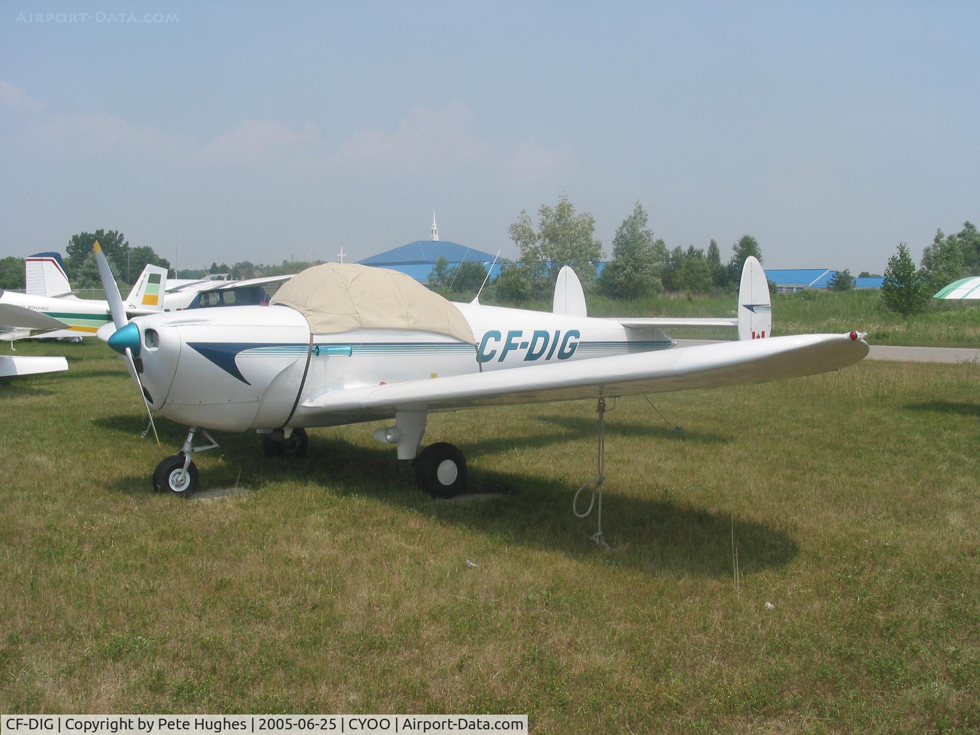 CF-DIG, 1947 Erco 415D Ercoupe C/N 2864, CF-DIG Erco 415 at Oshawa