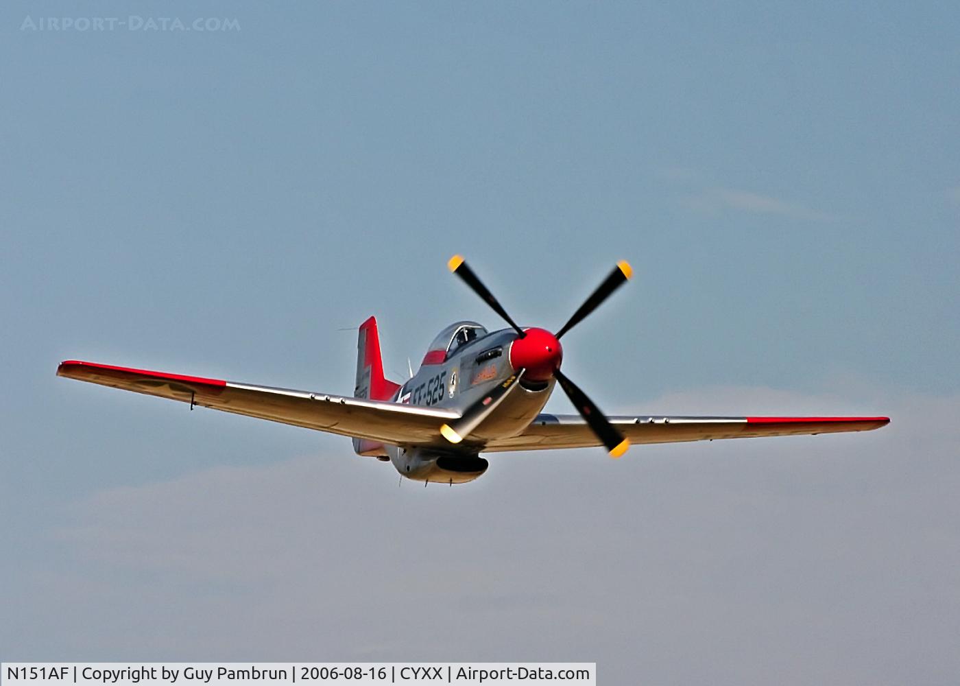 N151AF, 1945 North American P-51D Mustang C/N 45-11525, Val-Halla @ Abbotsford Airshow
