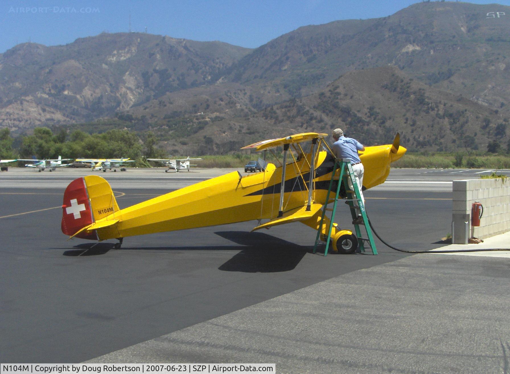 N104M, 2002 SSH T-131PA Jungmann C/N 157, 1992 Galpin Bucker-Jungmann AERO Z 131, Lycoming IO-360 A&C 200 Hp, refueling