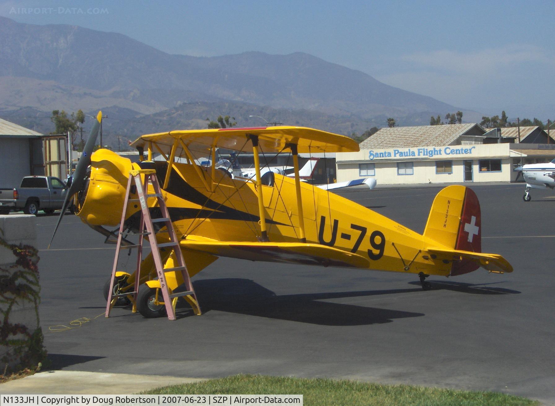 N133JH, 1940 Bucker Bu-133C Jungmeister C/N 26, 1940 Dornier Werke BU 133 Bucker Jungmeister, Siemens-Halske SH 14 A-4 radial 160 Hp, refueling