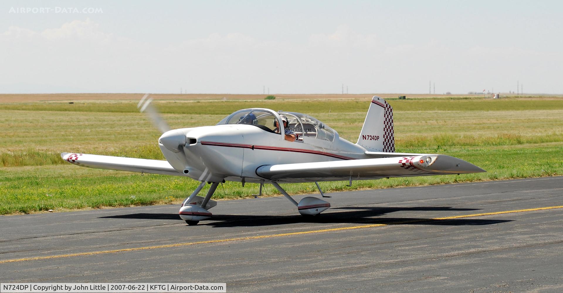 N724DP, 1996 Vans RV-6 C/N 1299, Gettin out before the weather moved in