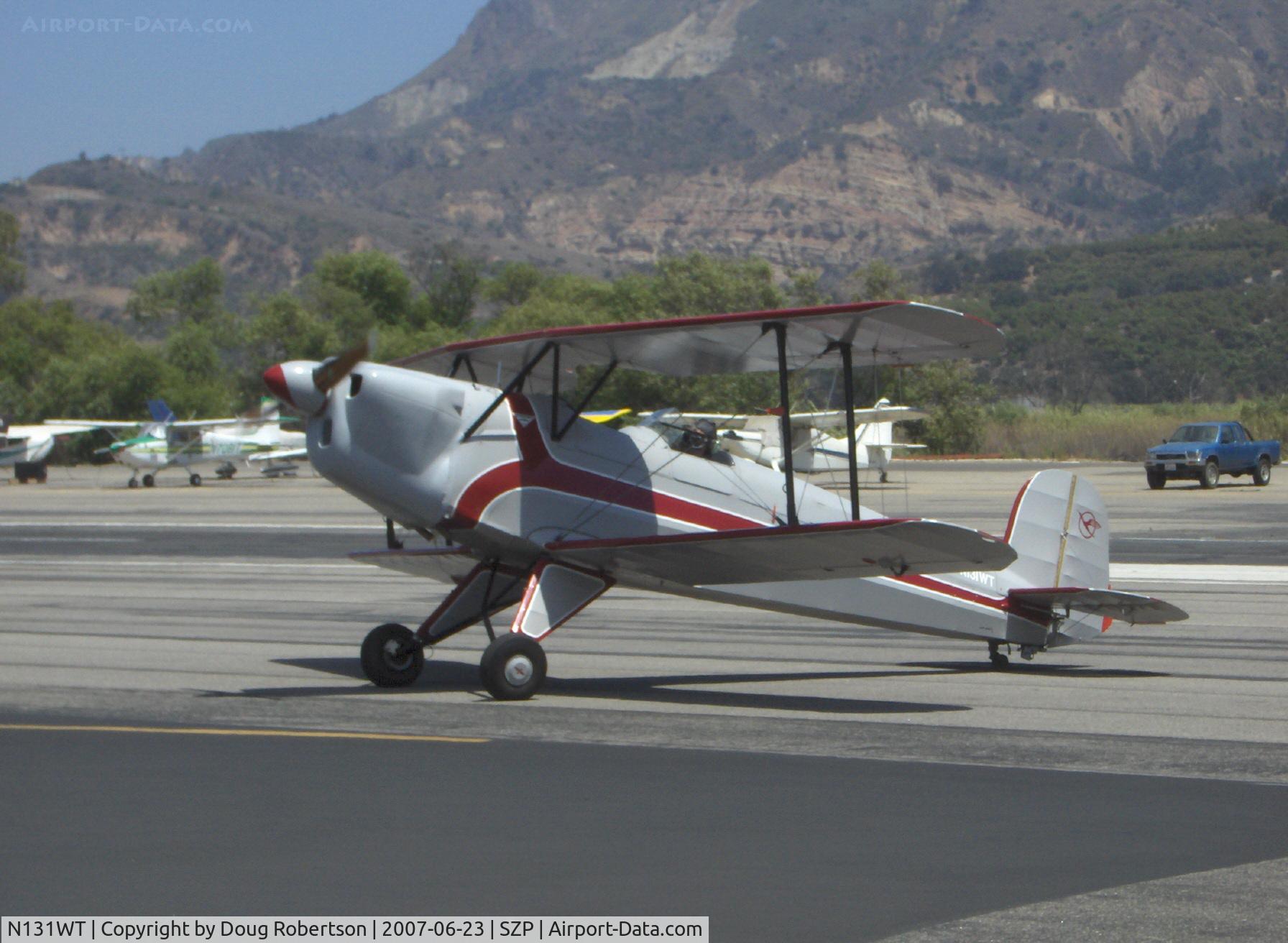 N131WT, 1954 CASA 1-131E Jungmann C/N 2020, 1954 Trautmann C.A.S.A. 1.131-E Bucker Jungmann, Lycoming O-350?, taxi