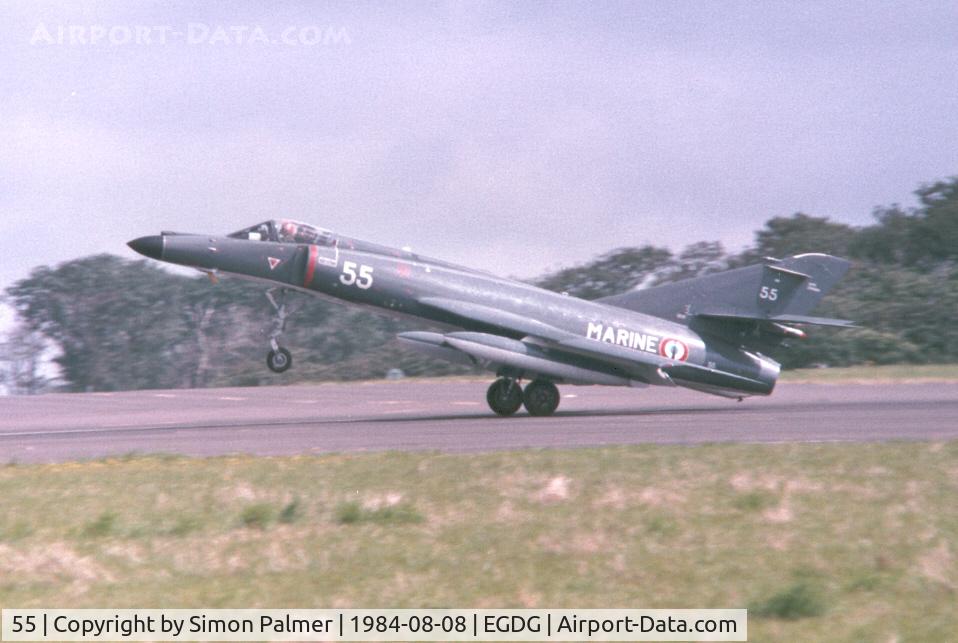 55, Dassault Super Etendard C/N 61, Super Etendard landing at St.Mawgan