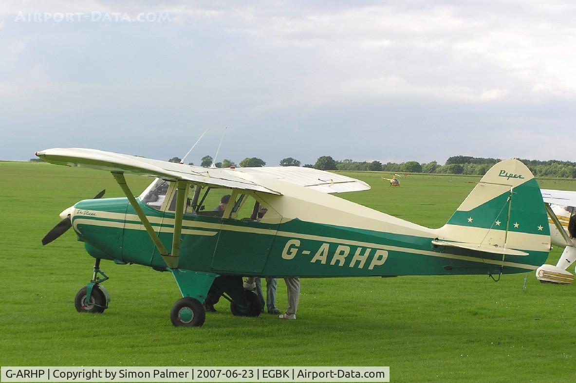 G-ARHP, 1960 Piper PA-22-160 Tri Pacer C/N 22-7549, Tri-Pacer at Sywell
