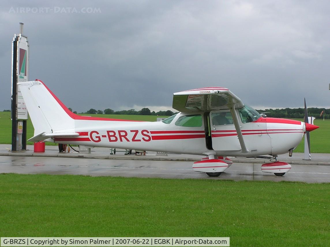 G-BRZS, 1981 Cessna 172P C/N 172-75004, Cessna 172 on a very wet day at Sywell