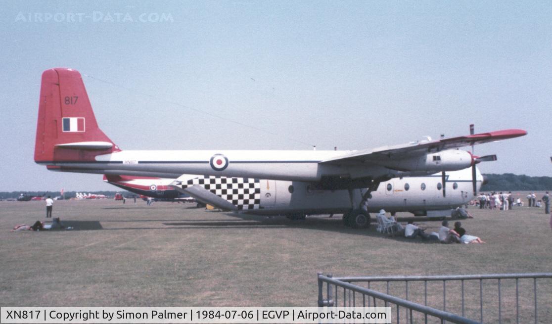 XN817, Armstrong Whitworth AW-660 Argosy C.1 C/N 6746, Argosy C.1 of A&AEE at Middle Wallop