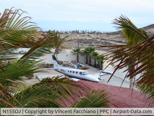 N155DJ, 1978 Cessna 340A C/N 340A0636, Parked in the driveway at Punta Pescadero BCS MX