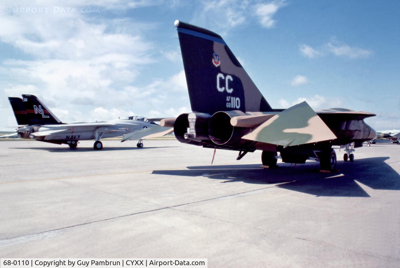 68-0110, 1968 General Dynamics F-111D Aardvark C/N A6-16, F-111