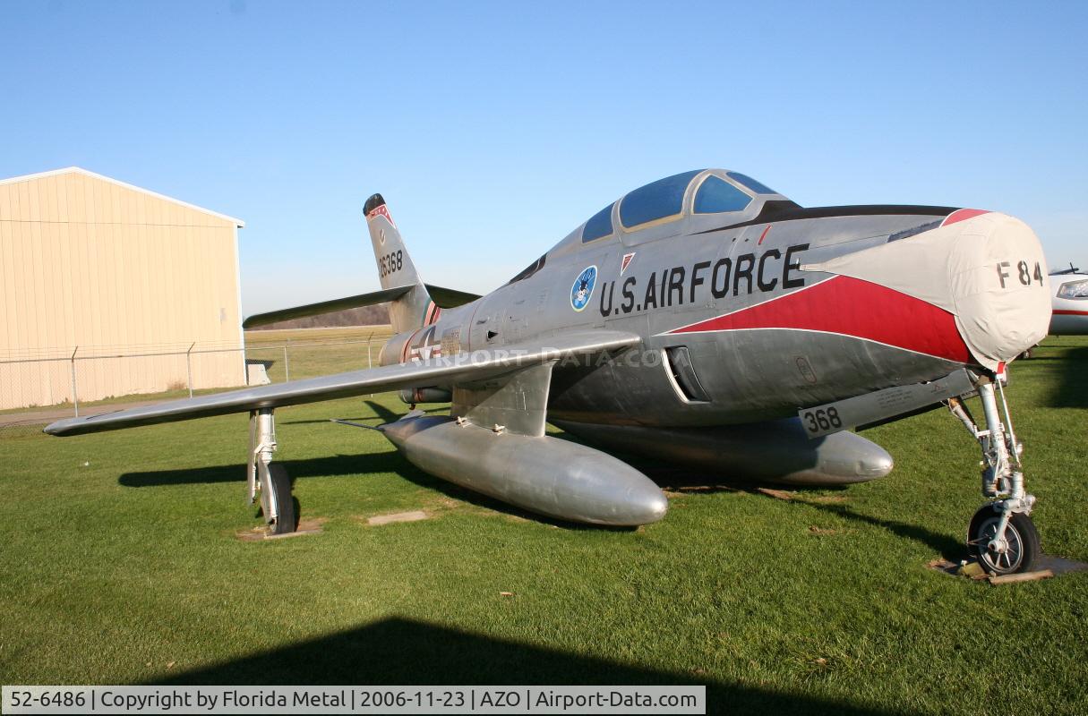 52-6486, 1952 Republic F-84F-35-RE Thunderstreak C/N Not found 52-6486, F-84