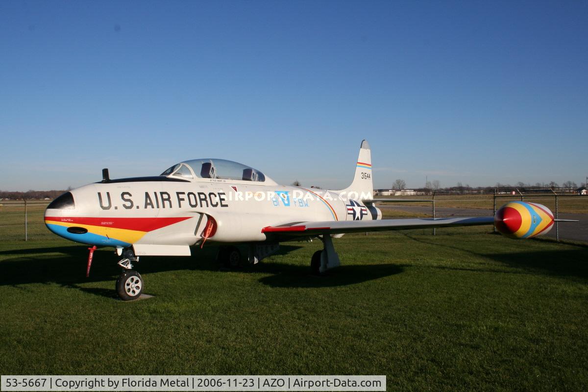 53-5667, 1953 Lockheed T-33B Shooting Star C/N 580-9006, Served in the Navy under BuNo: 138090