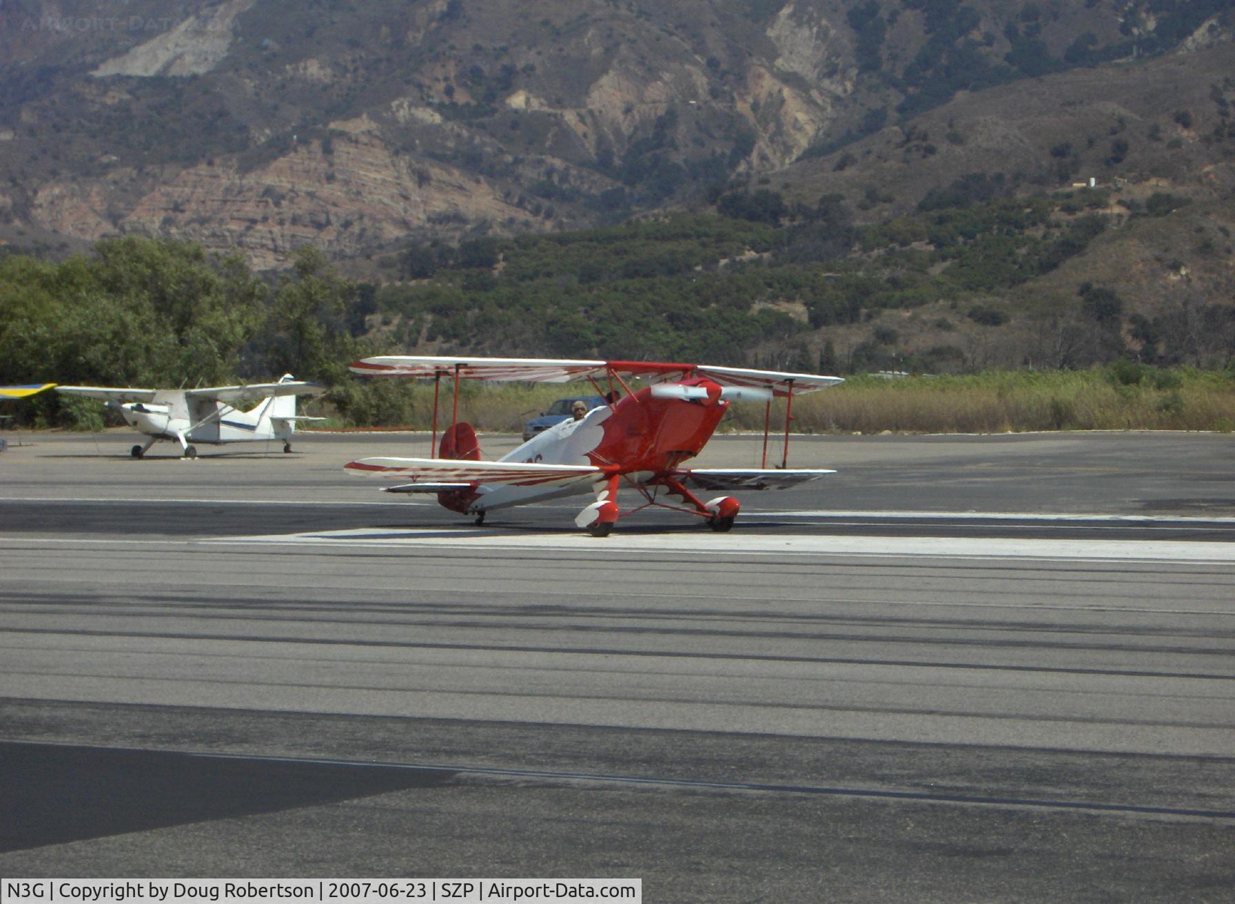 N3G, CASA 1-131E Jungmann C/N Not found E3B-474/N3G, 1985 Bucker Jungmann E3B, Lycoming AEIO-360-B 180 Hp, full inverted systems, taxi turn after landing Rwy 22