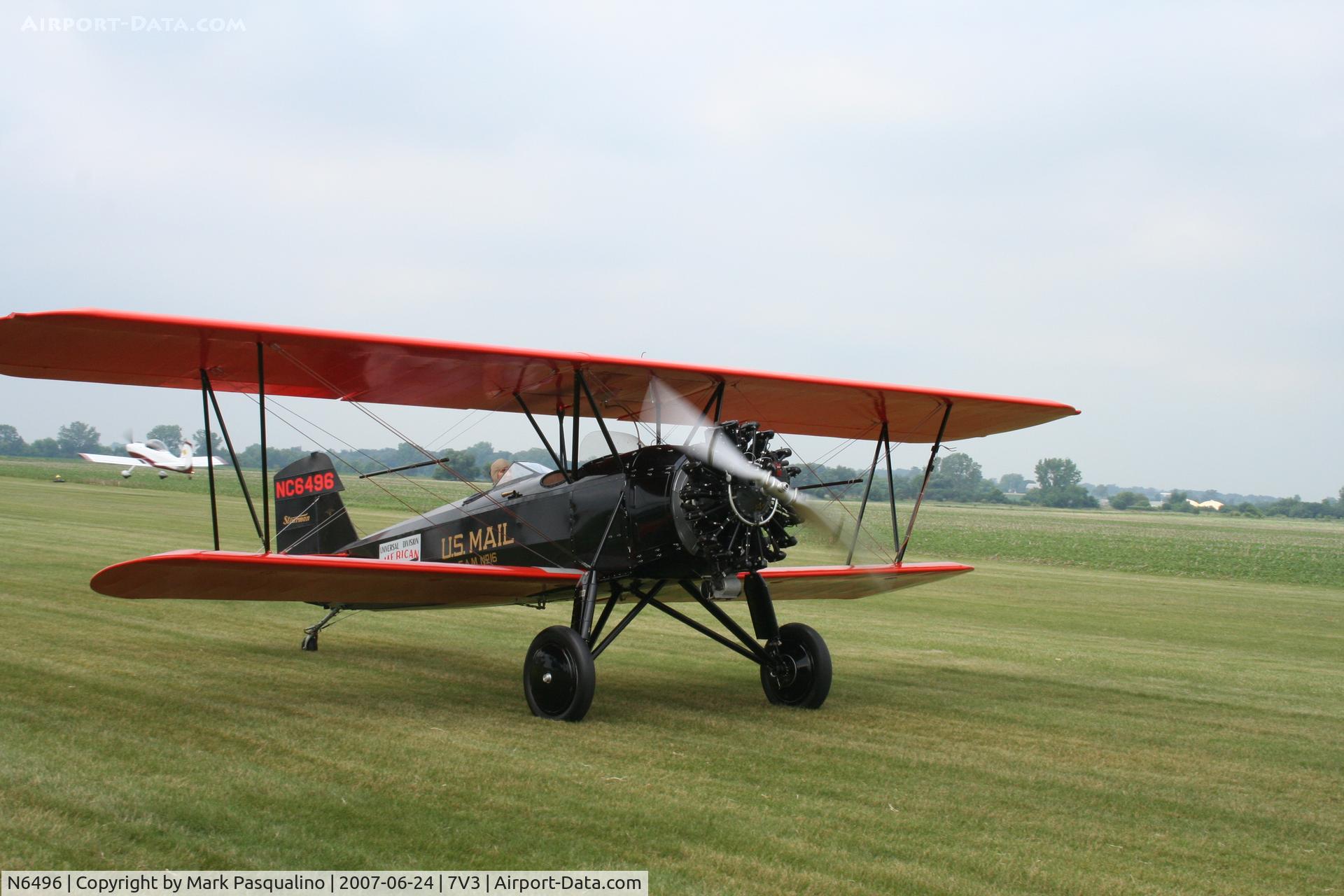 N6496, 1928 Stearman C3-B Sport Commercial C/N 207, Stearman C3-B