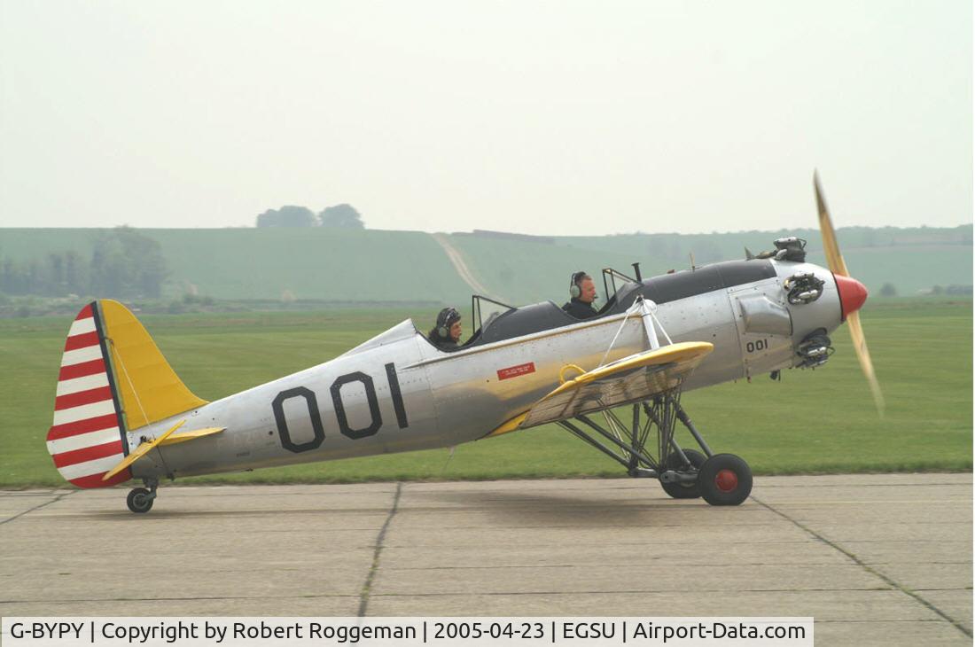 G-BYPY, 1941 Ryan PT-22 Recruit (ST3KR) C/N 1001, Taxiing out for touch and go's.