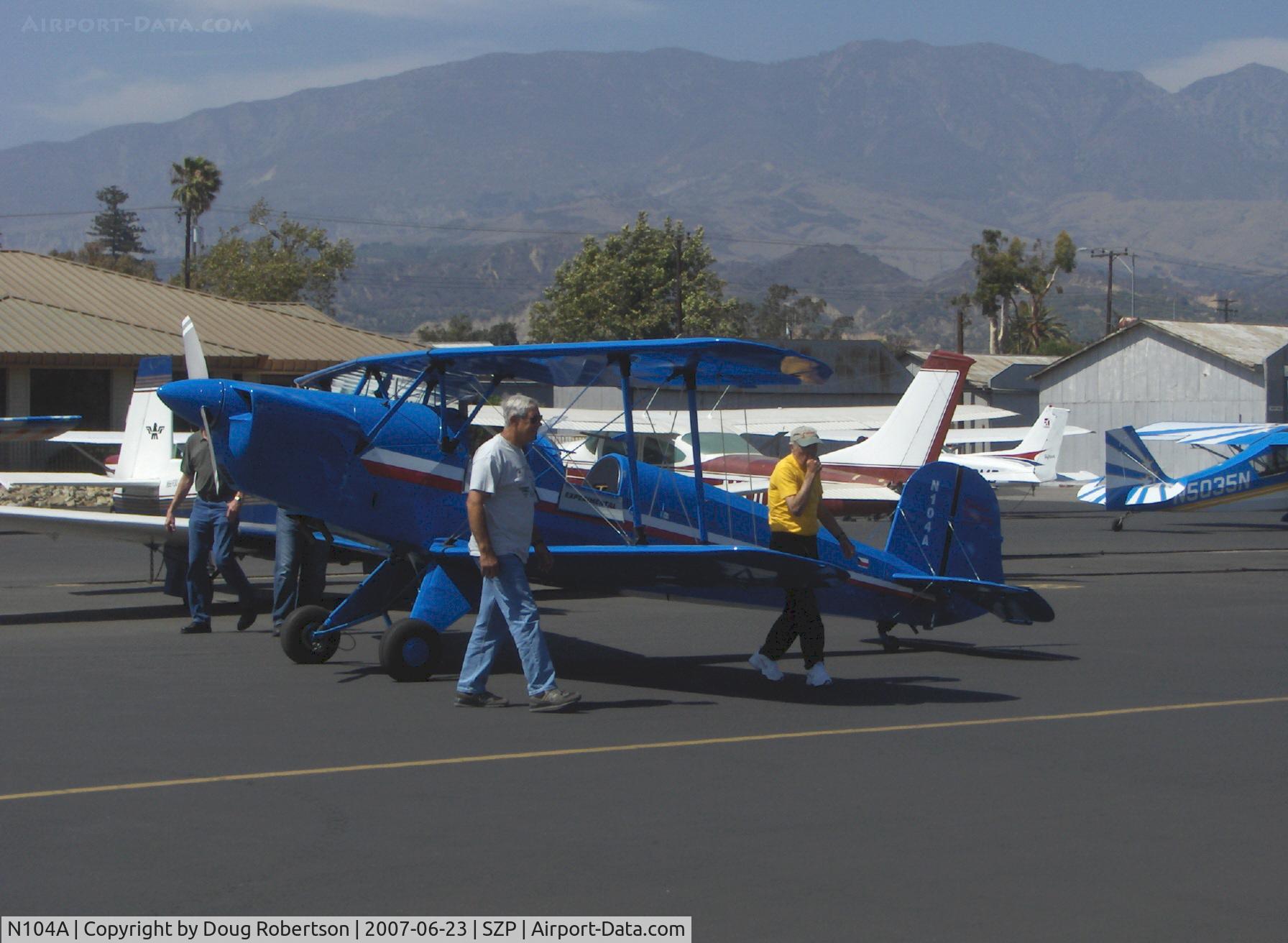N104A, 1947 Aero C.104S Jungmann C/N 212, 1947 Bucker Jungmann BU 1.131, Lycoming O&VO-360 180 Hp upgrade, spotting aircraft