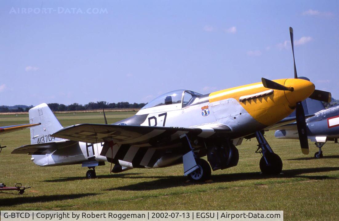 G-BTCD, 1944 North American P-51D Mustang C/N 122-39608, 413704 B7 H.Ferocious Frankie.