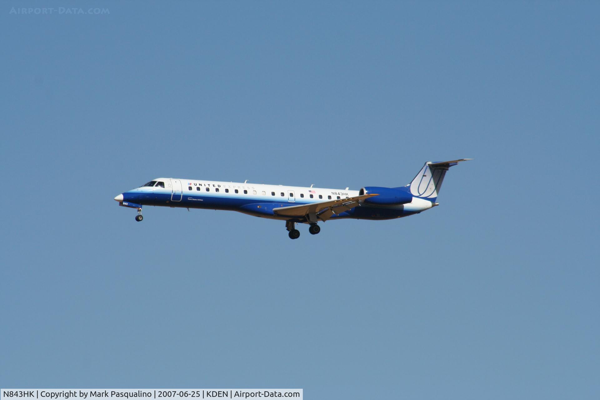 N843HK, 2004 Embraer EMB-145LR C/N 14500822, EMB-145LR