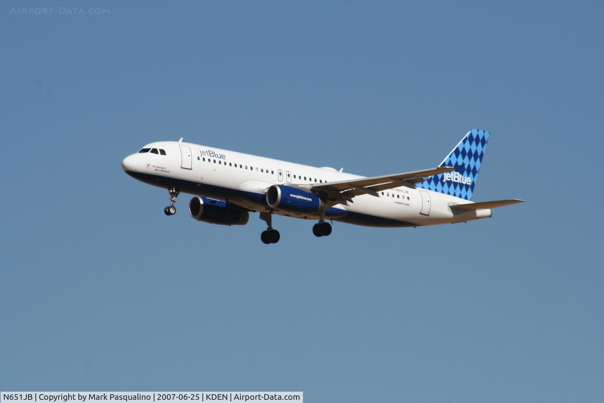 N651JB, 2007 Airbus A320-232 C/N 2992, Airbus A320