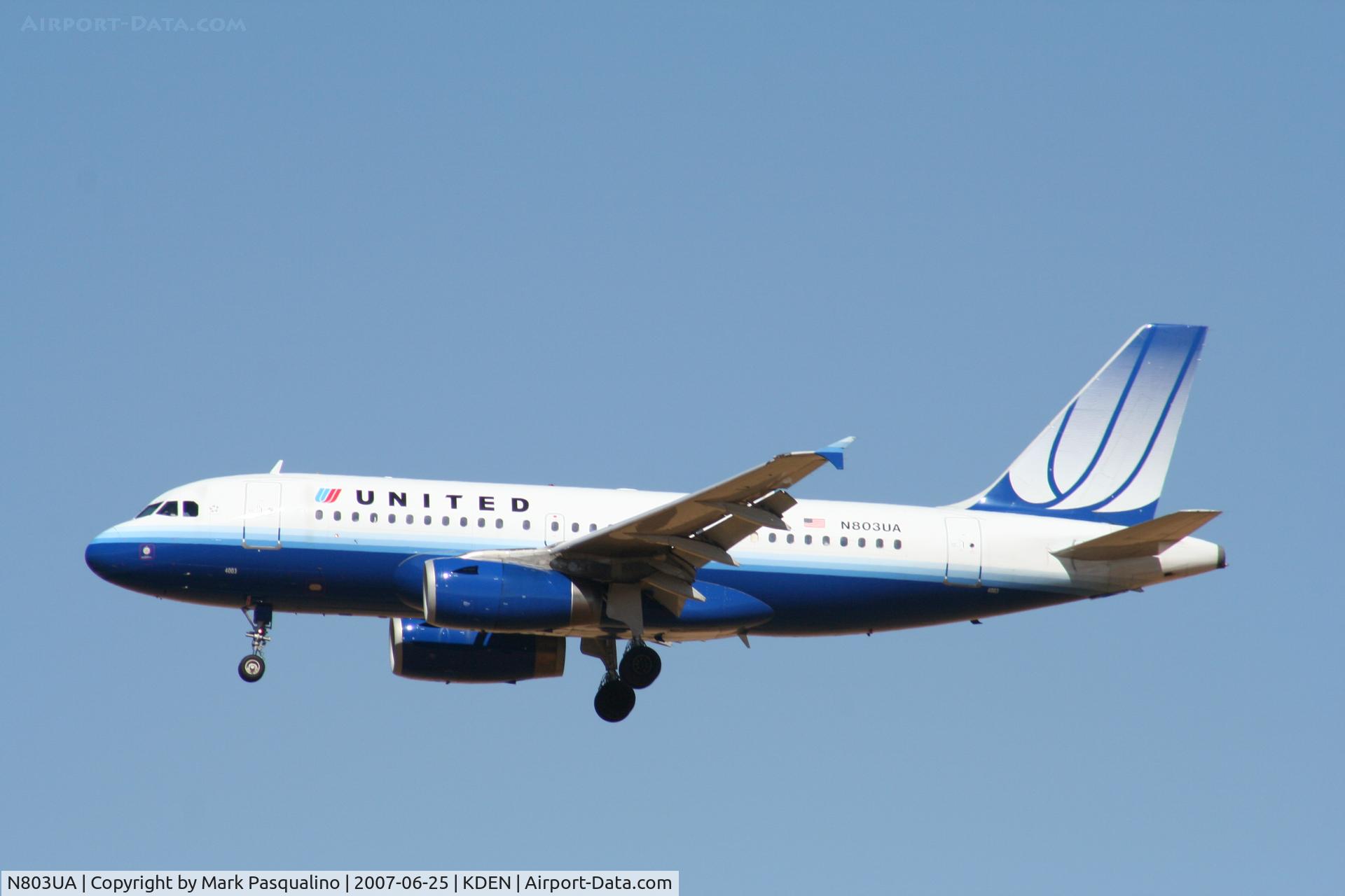 N803UA, 1997 Airbus A319-131 C/N 748, Airbus A319