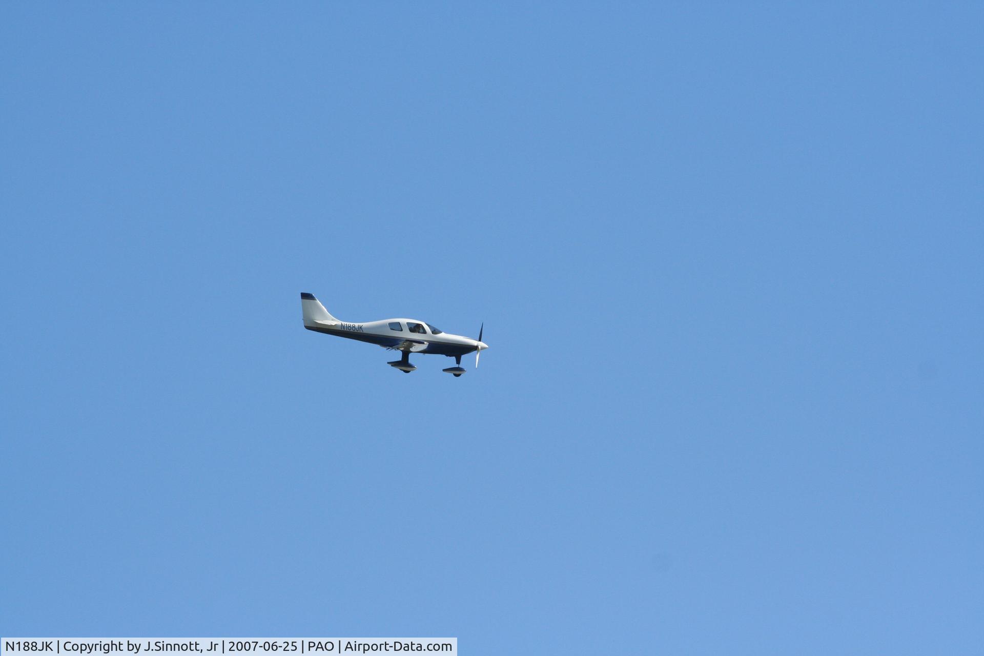 N188JK, 1996 Lancair ES C/N 044, Landing at Palo Alto Airport