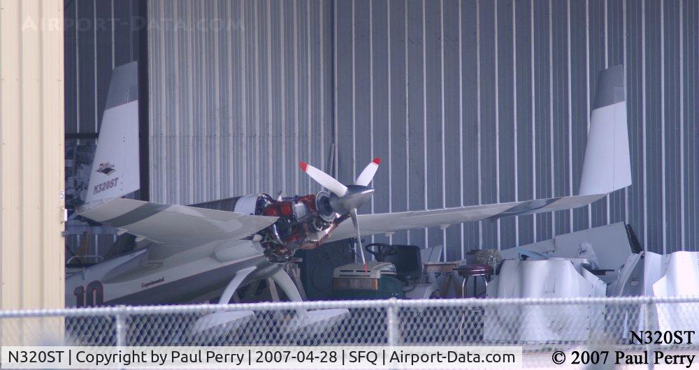 N320ST, 2006 Rutan Long-EZ C/N 1741, The Long EZ, having some work done