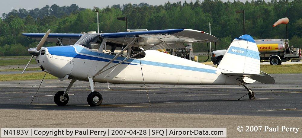 N4183V, 1948 Cessna 170 C/N 18516, An eye-catching sight, especially with the sun
