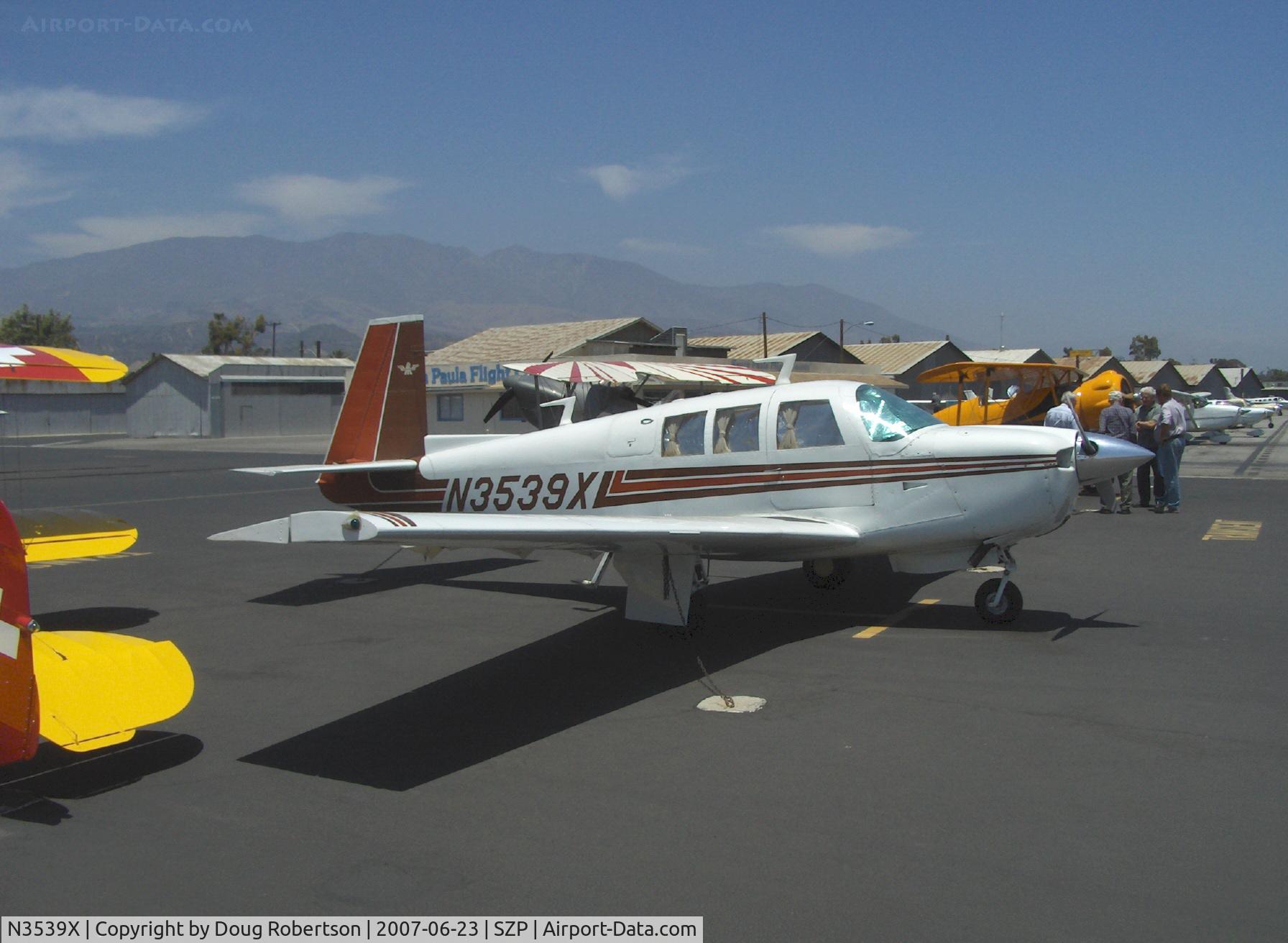 N3539X, 1966 Mooney M20F Executive C/N 670076, 1966 Mooney M20F EXECUTIVE, Lycoming IO-360 200 Hp