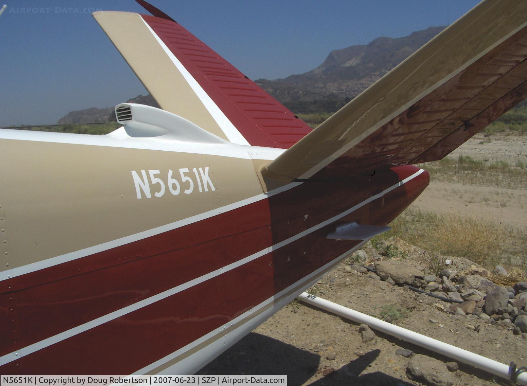N5651K, 1964 Beech S35 Bonanza C/N D-7402, 1964 Beech S35 BONANZA, Continental IO-520-B 285 Hp, tailplane cuff mod 