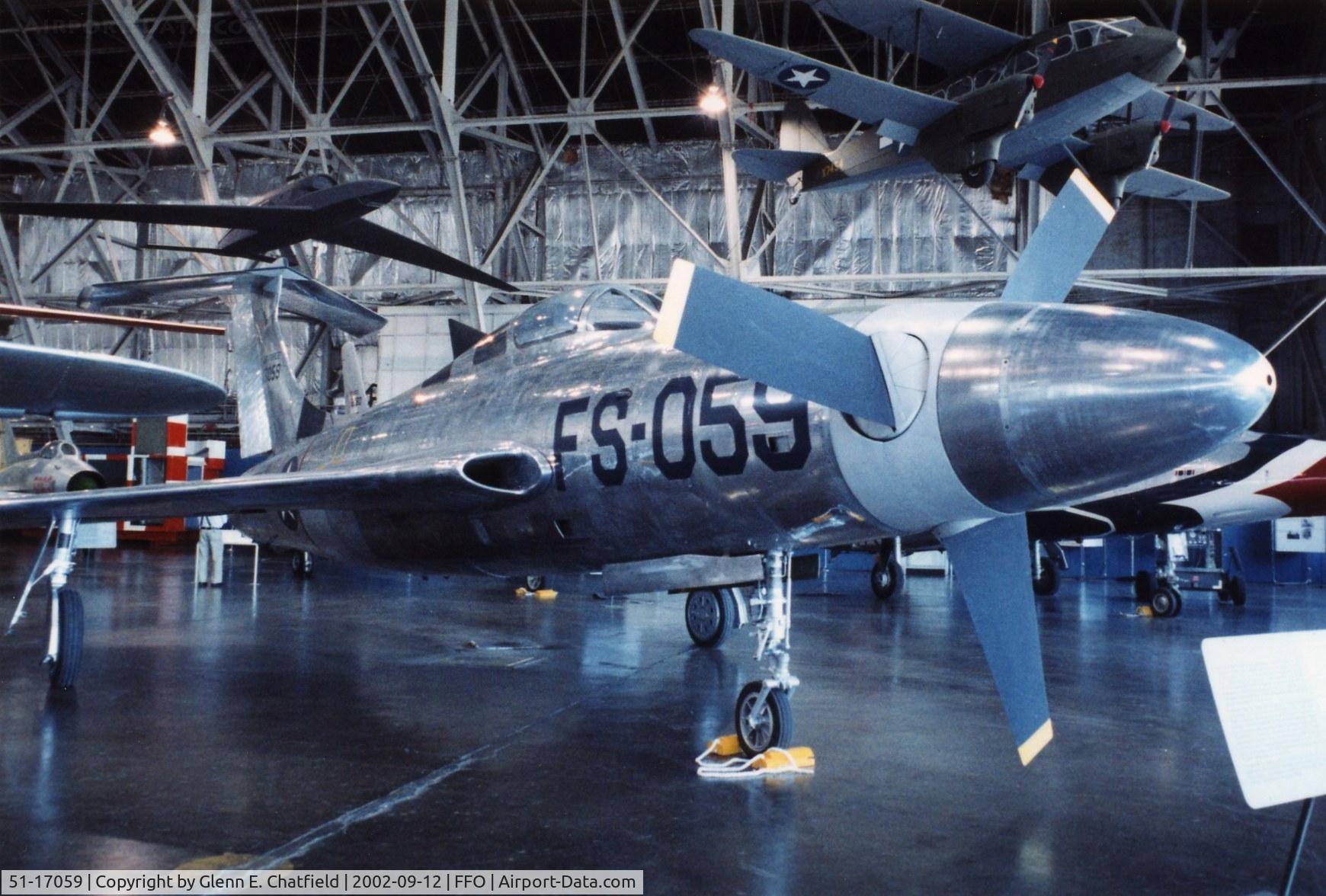 51-17059, 1955 Republic XF-84H Thunderstreak C/N 369, XF-84H at the National Museum of the U.S. Air Force