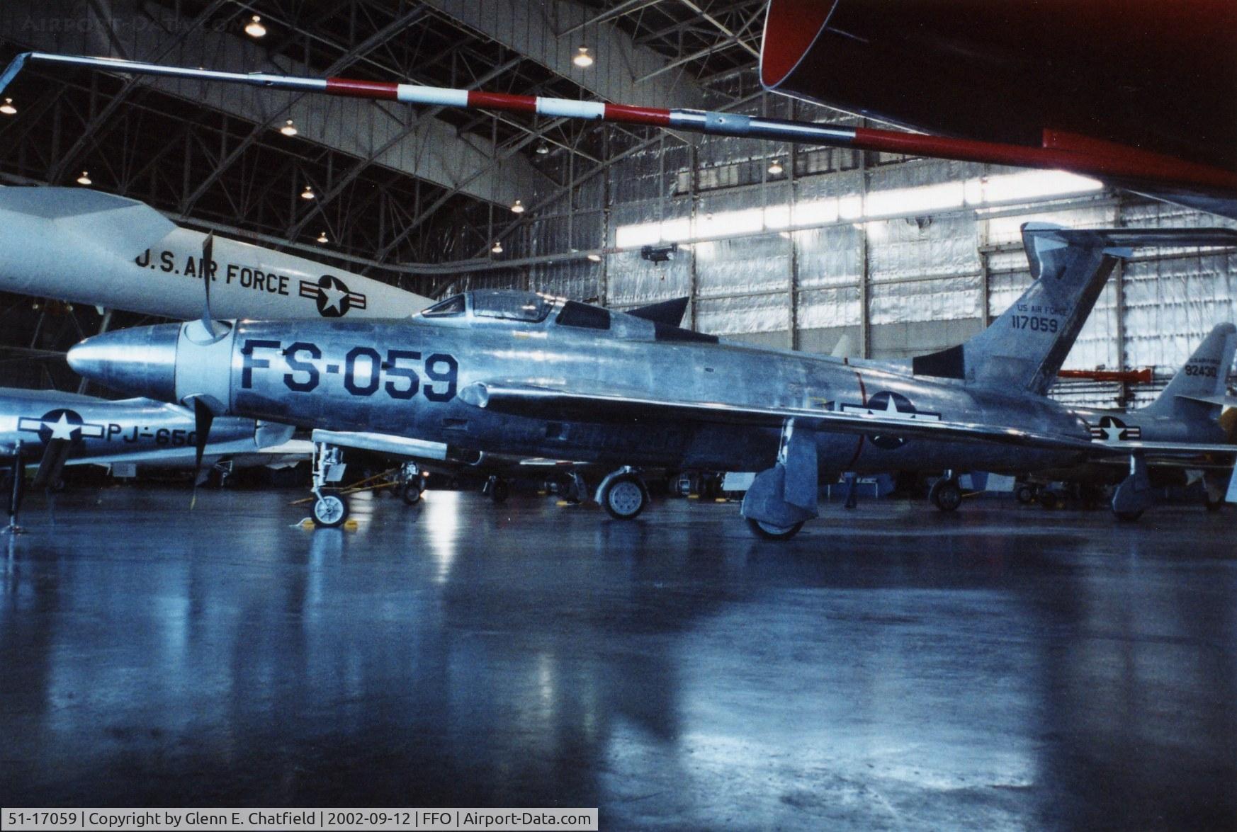 51-17059, 1955 Republic XF-84H Thunderstreak C/N 369, XF-84H at the National Museum of the U.S. Air Force