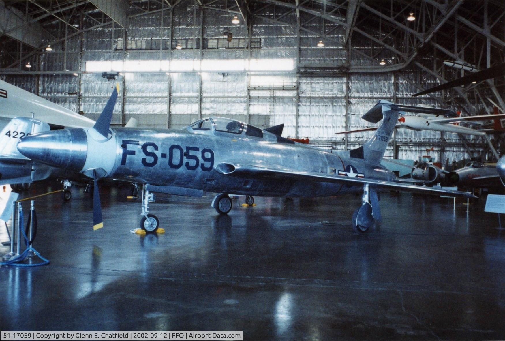 51-17059, 1955 Republic XF-84H Thunderstreak C/N 369, XF-84H at the National Museum of the U.S. Air Force