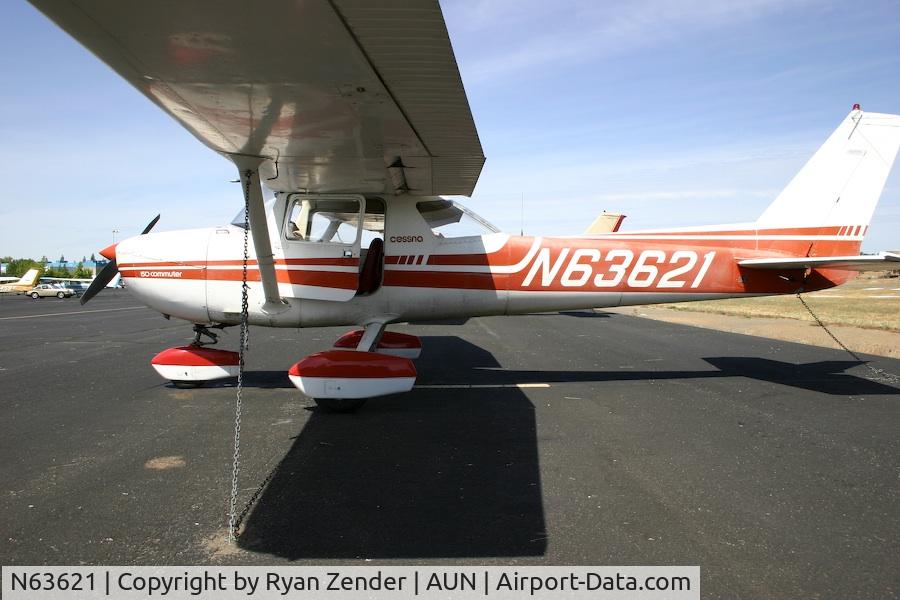 N63621, 1975 Cessna 150M C/N 15077436, Tied down at KAUN