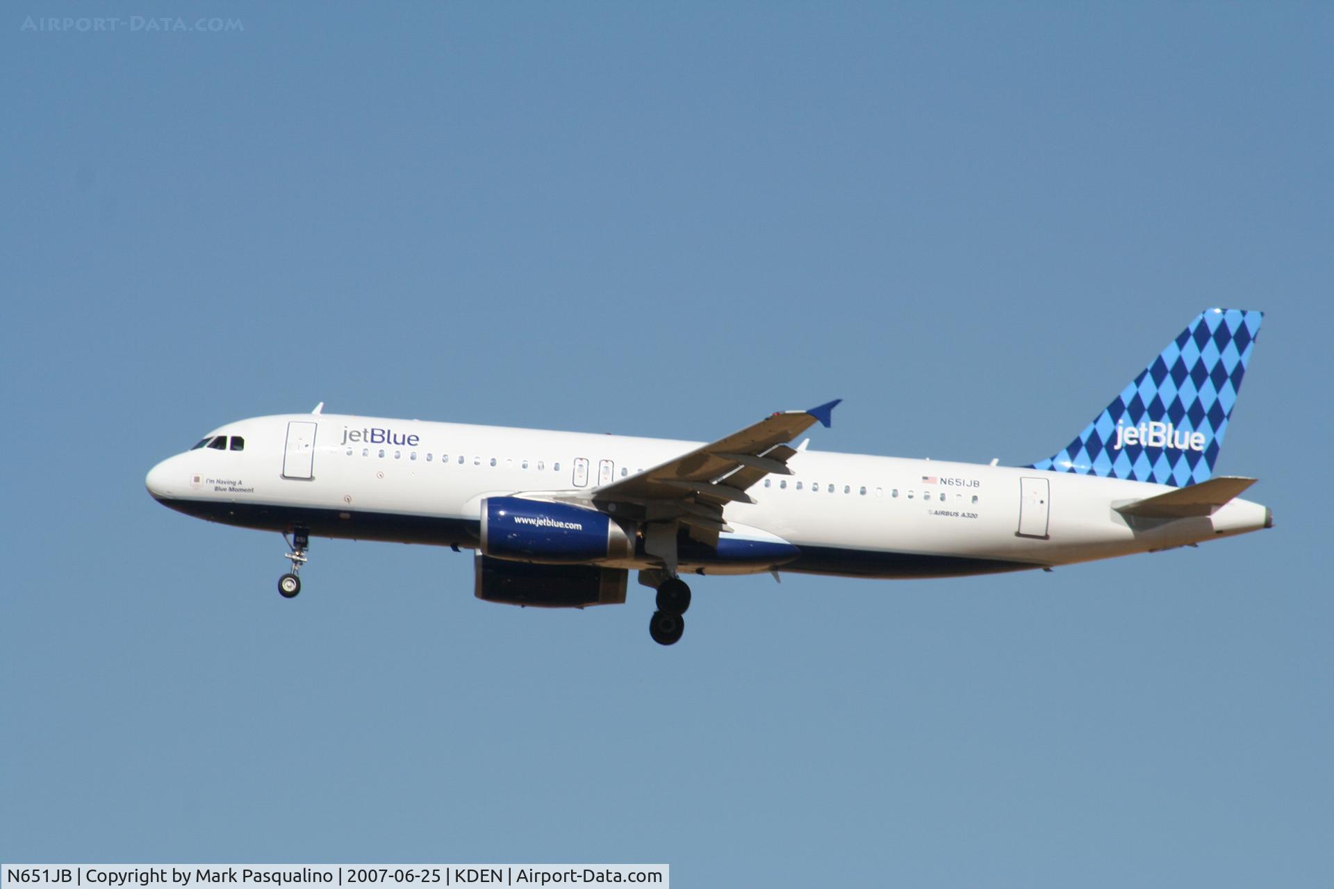 N651JB, 2007 Airbus A320-232 C/N 2992, Airbus A320