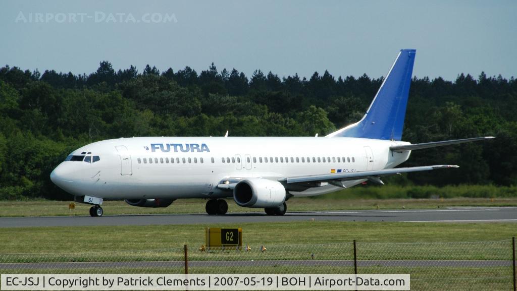 EC-JSJ, 1989 Boeing 737-4K5 C/N 24126, FUTURA CLEARED FOR TAKE OFF RUNWAY 26