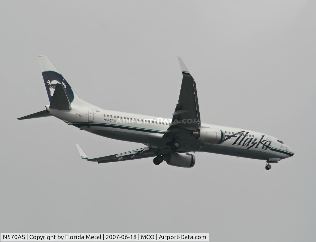 N570AS, 2007 Boeing 737-890 C/N 35185, Alaska