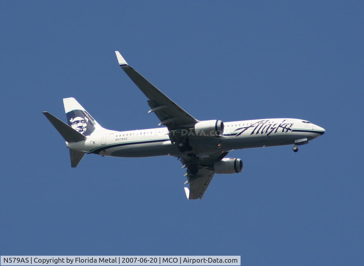 N579AS, 2007 Boeing 737-890 C/N 35187, Alaska