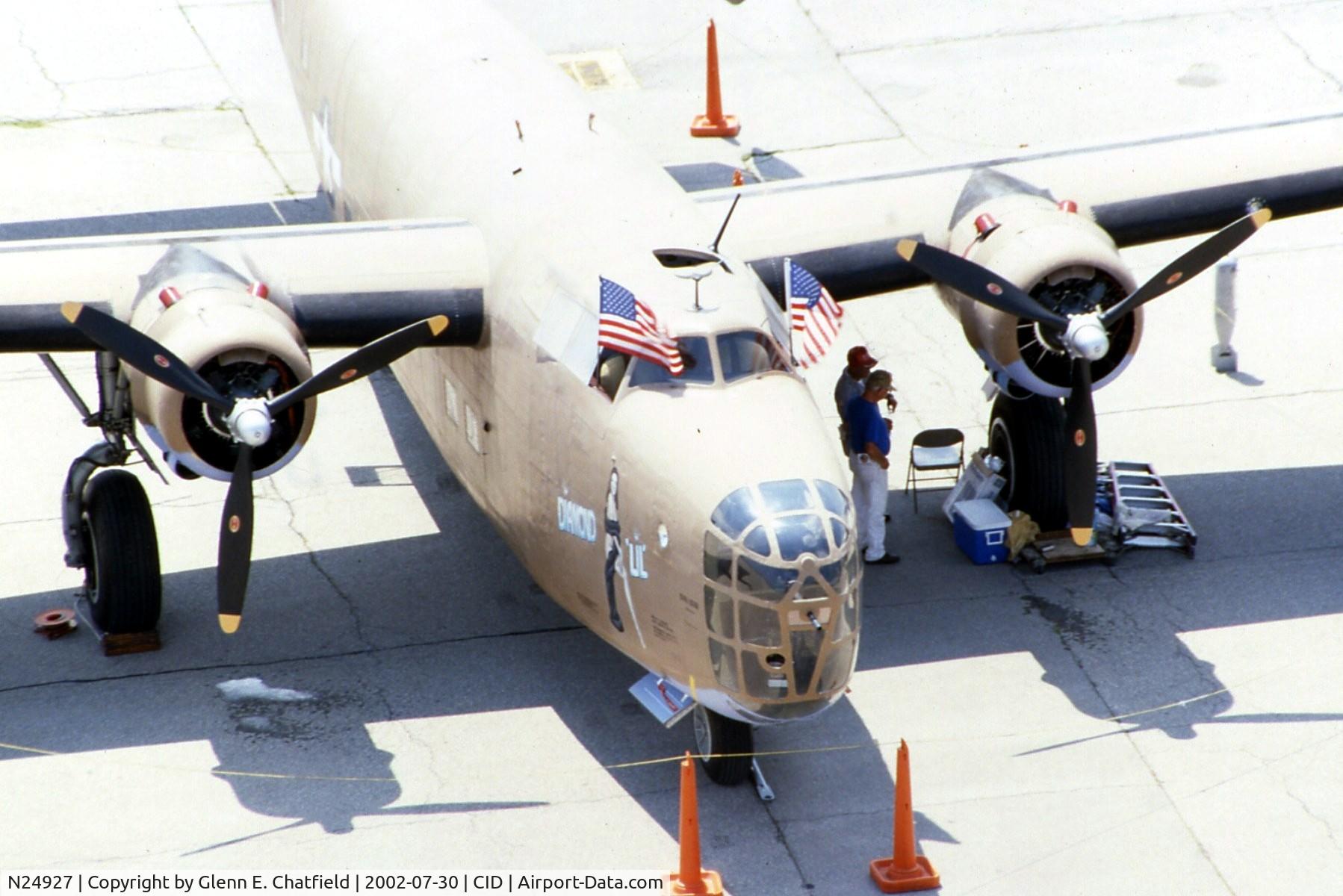 N24927, 1940 Consolidated Vultee RLB30 (B-24) C/N 18, Shot from the control tower