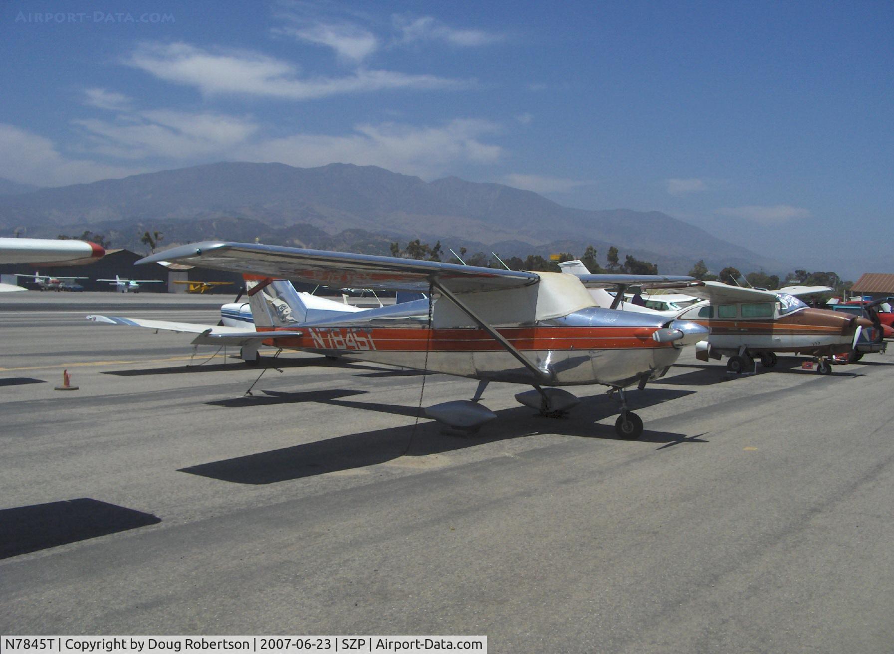 N7845T, 1960 Cessna 172A C/N 47445, 1960 Cessna 172A, Continental O-300 145 Hp, highly polished aluminum