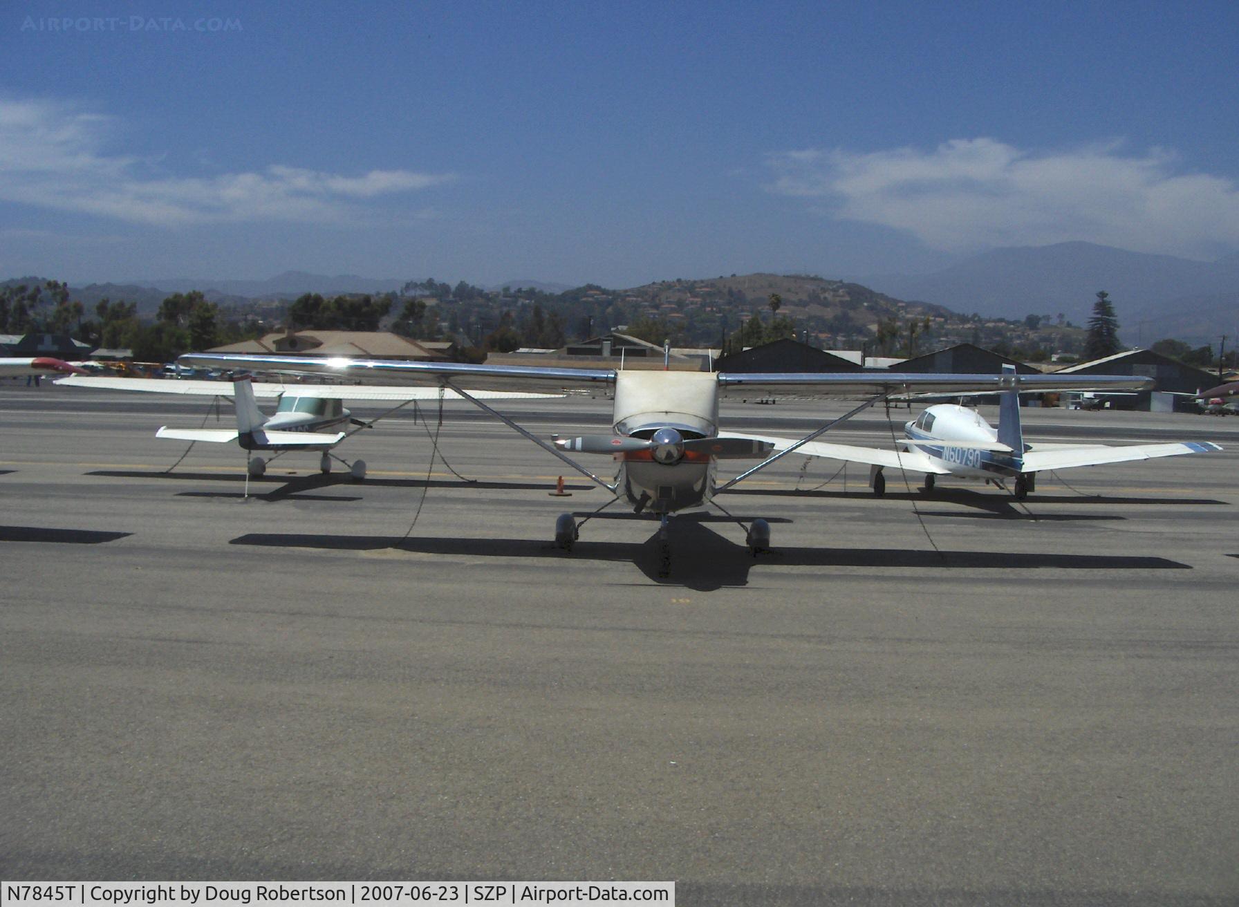 N7845T, 1960 Cessna 172A C/N 47445, 1960 Cessna 172A, Continental O-300 145 Hp, highly polished aluminum