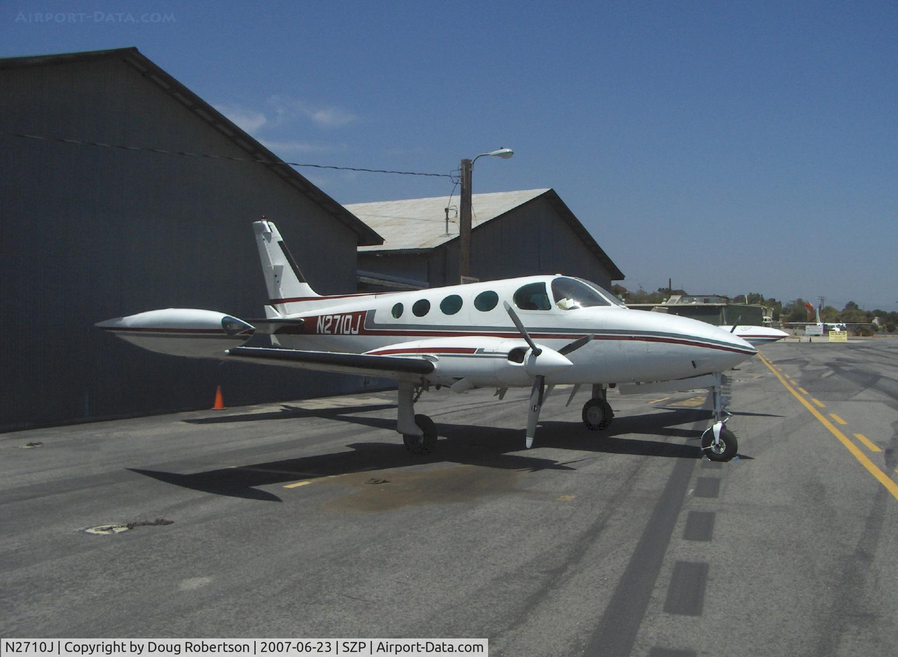 N2710J, 1979 Cessna 335 C/N 335-0043, 1979 Cessna 335, two Continental TSIO-520 300 Hp each, 6 seat light-weight unpressurized version of C340A, only 65 made