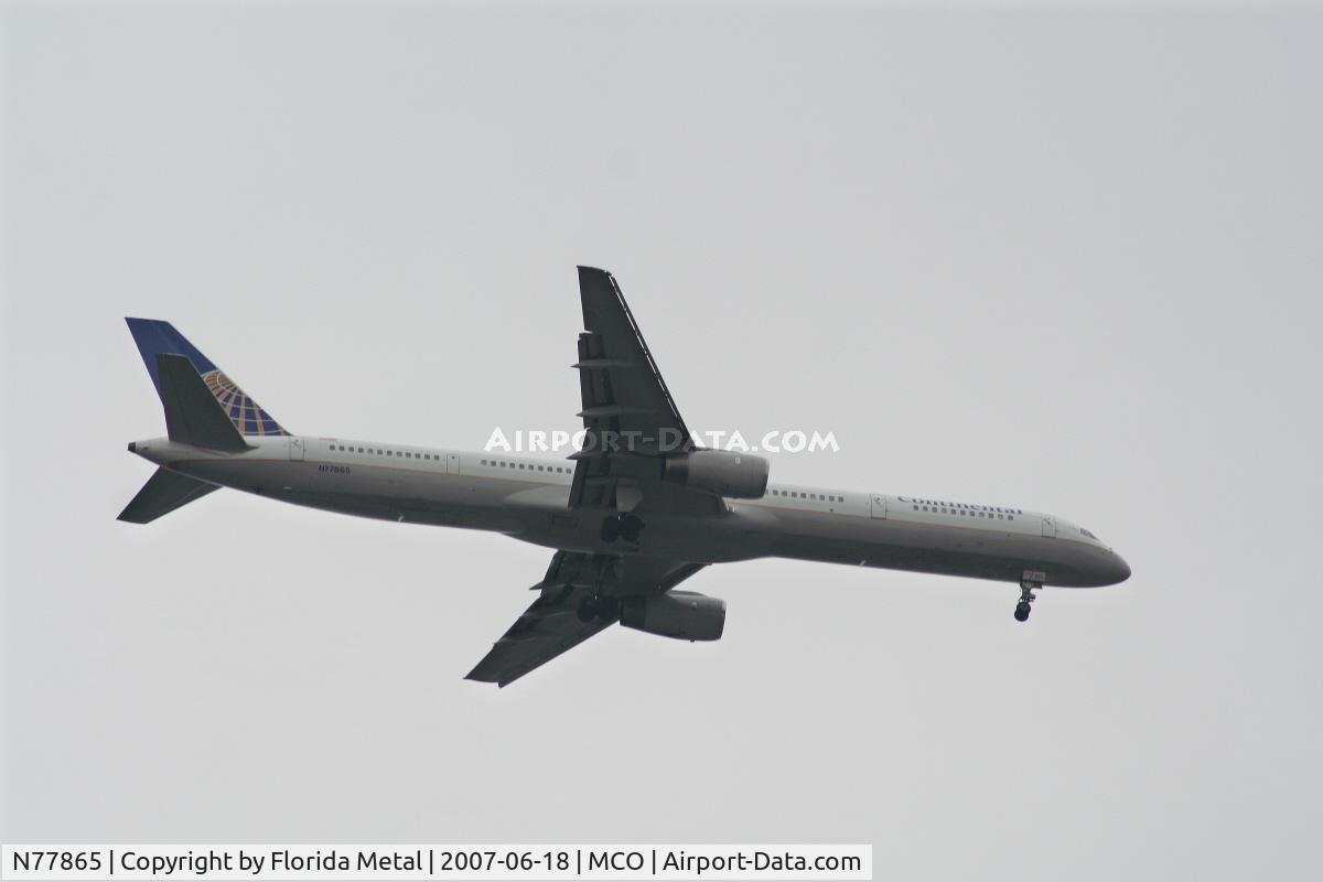 N77865, 2002 Boeing 757-33N C/N 32589, Continental