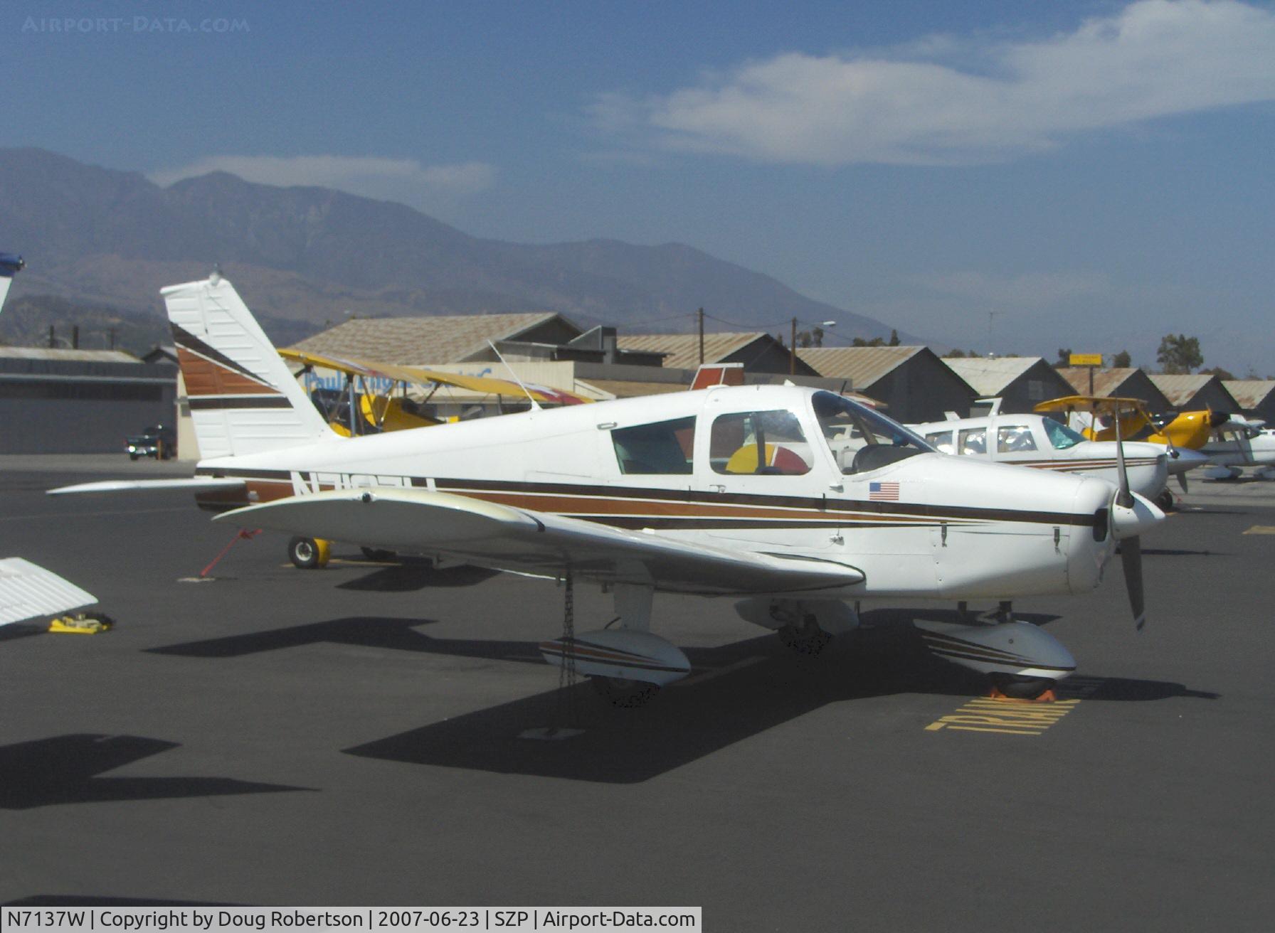 N7137W, 1962 Piper PA-28-180 C/N 28-939, 1962 Piper PA-28-180 CHEROKEE, Lycoming O&VO-360 180 Hp