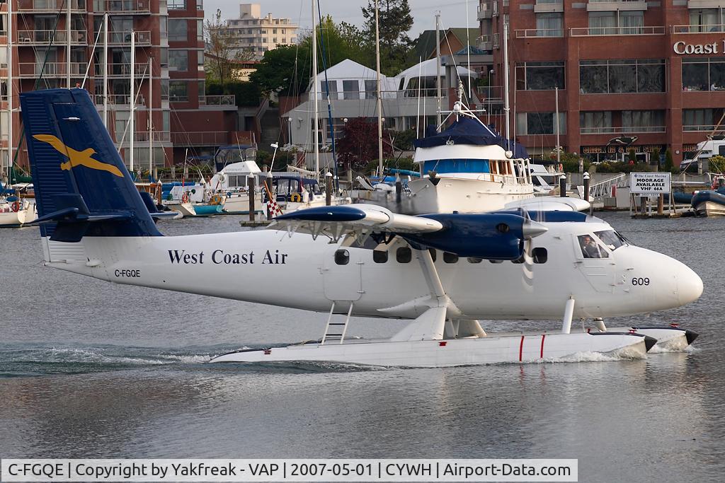 C-FGQE, 1967 De Havilland Canada DHC-6-100 Twin Otter C/N 40, West Coast Air Dash 6 Twin Otter