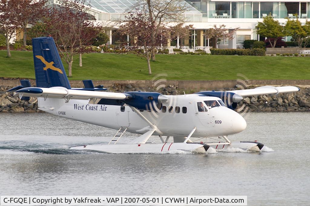 C-FGQE, 1967 De Havilland Canada DHC-6-100 Twin Otter C/N 40, West Coast Air Dash 6 Twin Otter