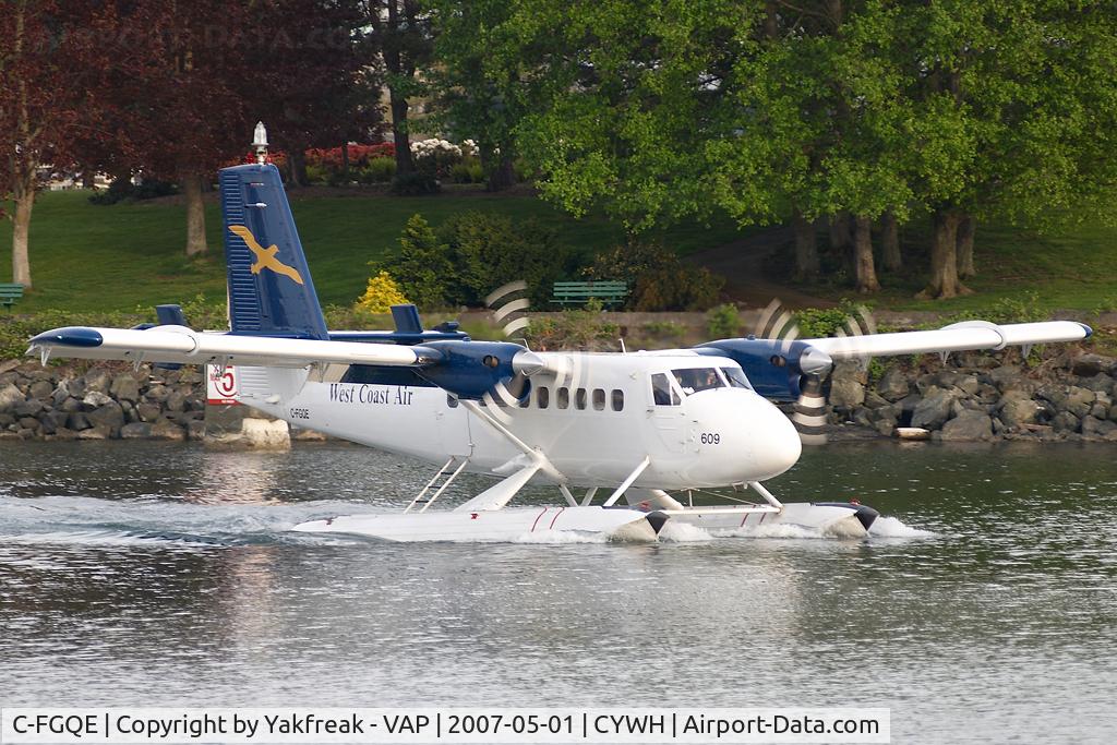 C-FGQE, 1967 De Havilland Canada DHC-6-100 Twin Otter C/N 40, West Coast Air Dash 6 Twin Otter