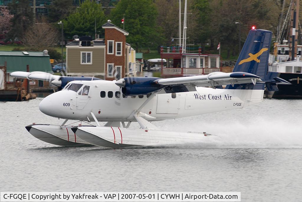 C-FGQE, 1967 De Havilland Canada DHC-6-100 Twin Otter C/N 40, West Coast Air Dash 6 Twin Otter
