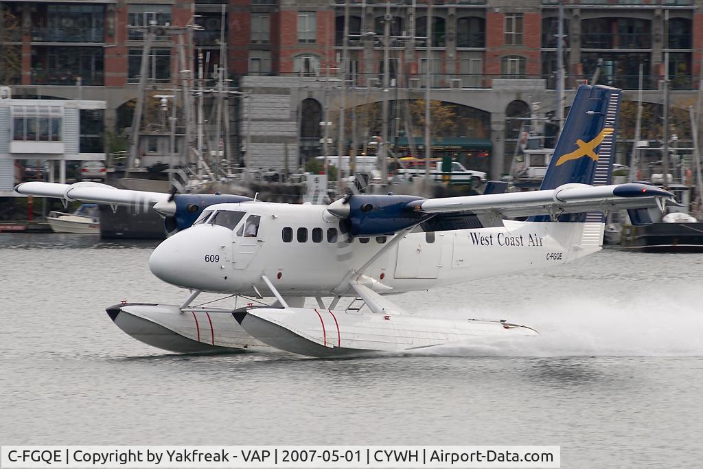 C-FGQE, 1967 De Havilland Canada DHC-6-100 Twin Otter C/N 40, West Coast Air Dash 6 Twin Otter