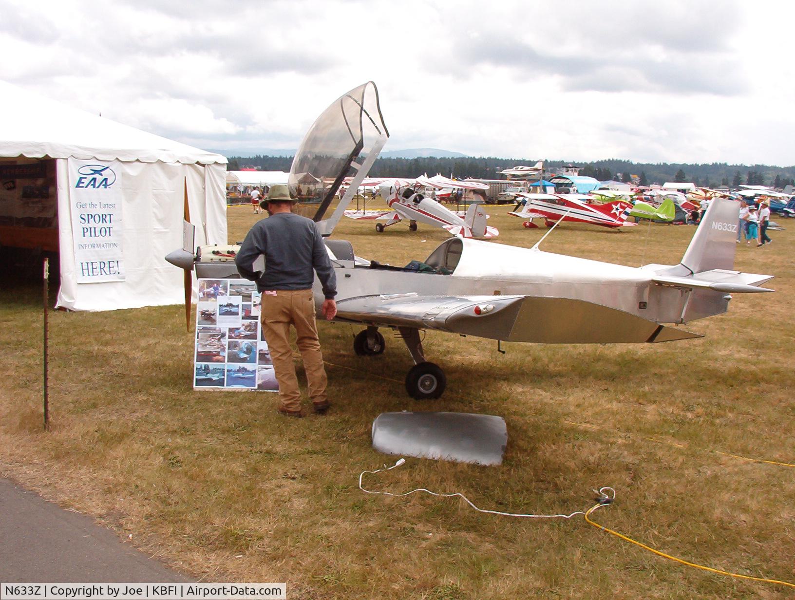 N633Z, 2003 Zenith CH-601 XL Zodiac C/N 6-5114, Build in a tent in 8 months. 452 hours as of 26 Jun 2007.