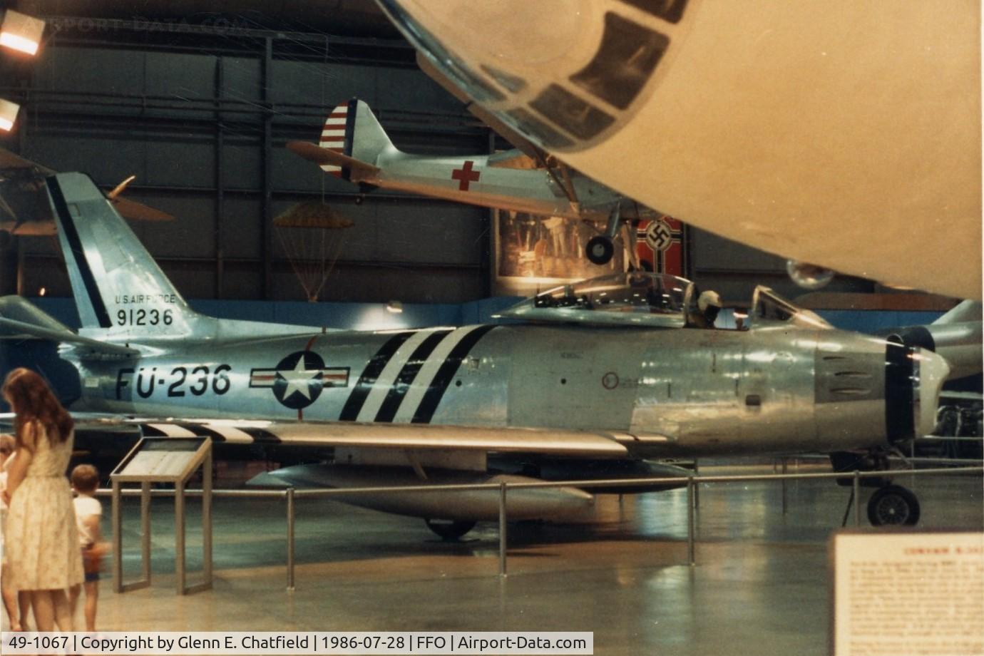 49-1067, 1949 North American F-86A-5-NA Sabre C/N 161-61, F-86A at the National Museum of the U.S. Air Force