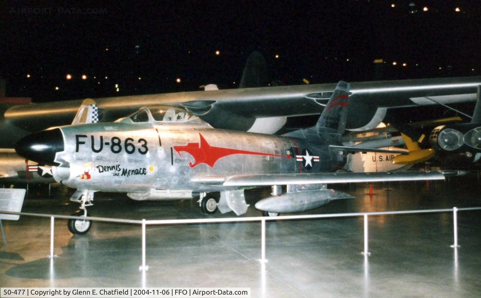50-477, 1952 North American F-86D Sabre C/N 190-266, F-86D at the National Musuem of the U.S. Air Force