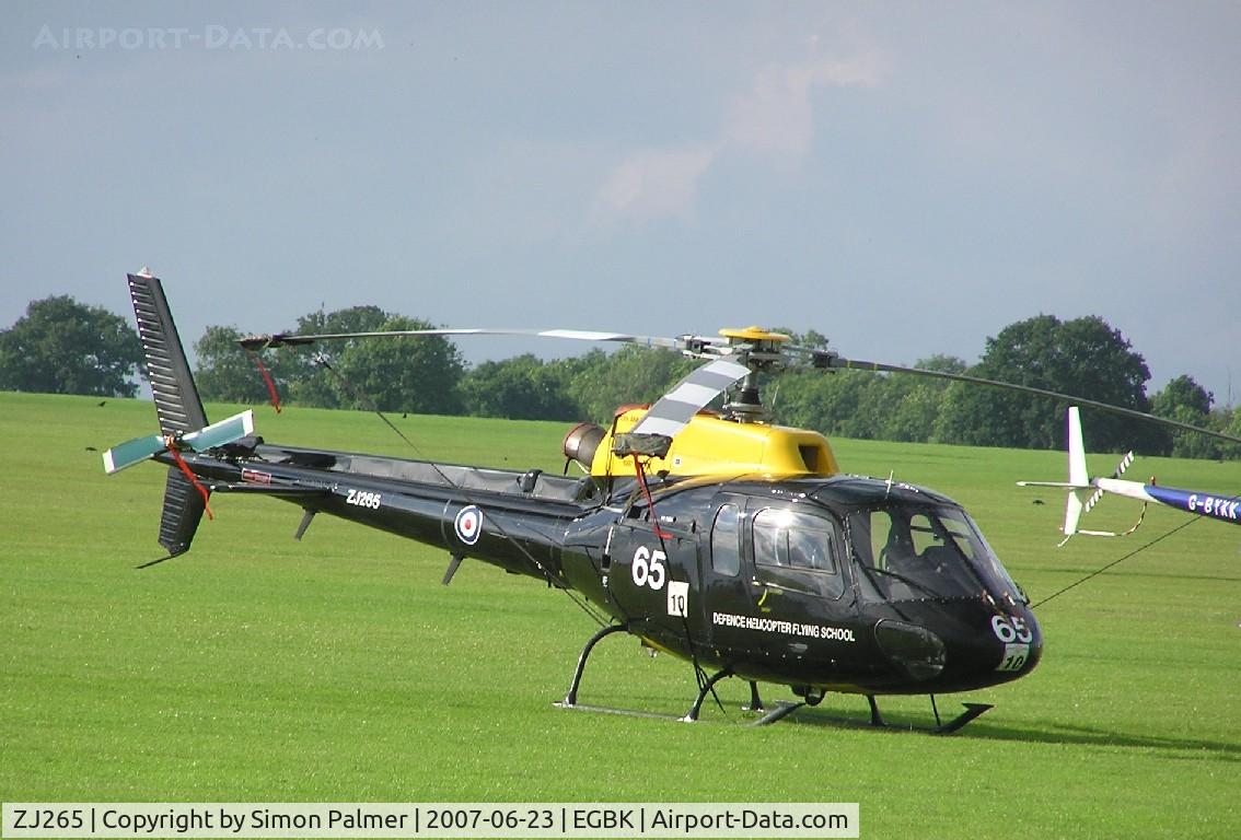 ZJ265, 1997 Eurocopter AS-350BB Squirrel HT1 Ecureuil C/N 2995, RAF Squirrel
